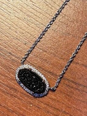 Kendra Scott Drusy Pendant Necklace Designer Jewelry Statement Necklace